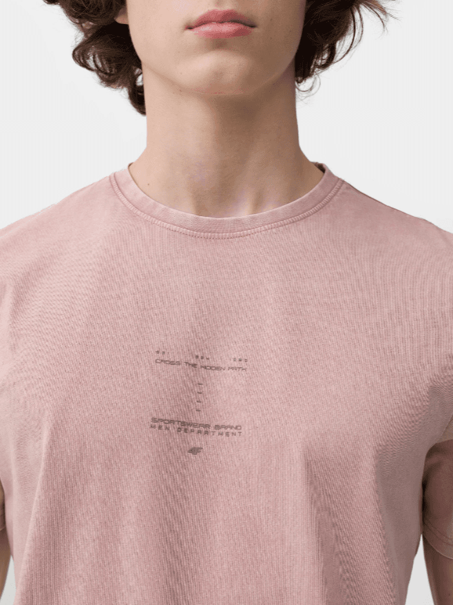 4F 4FSS23TTSHM296 PALE CORAL Pánské tričko US 3XL 4FSS23TTSHM296 PALE CORAL - náhled 5