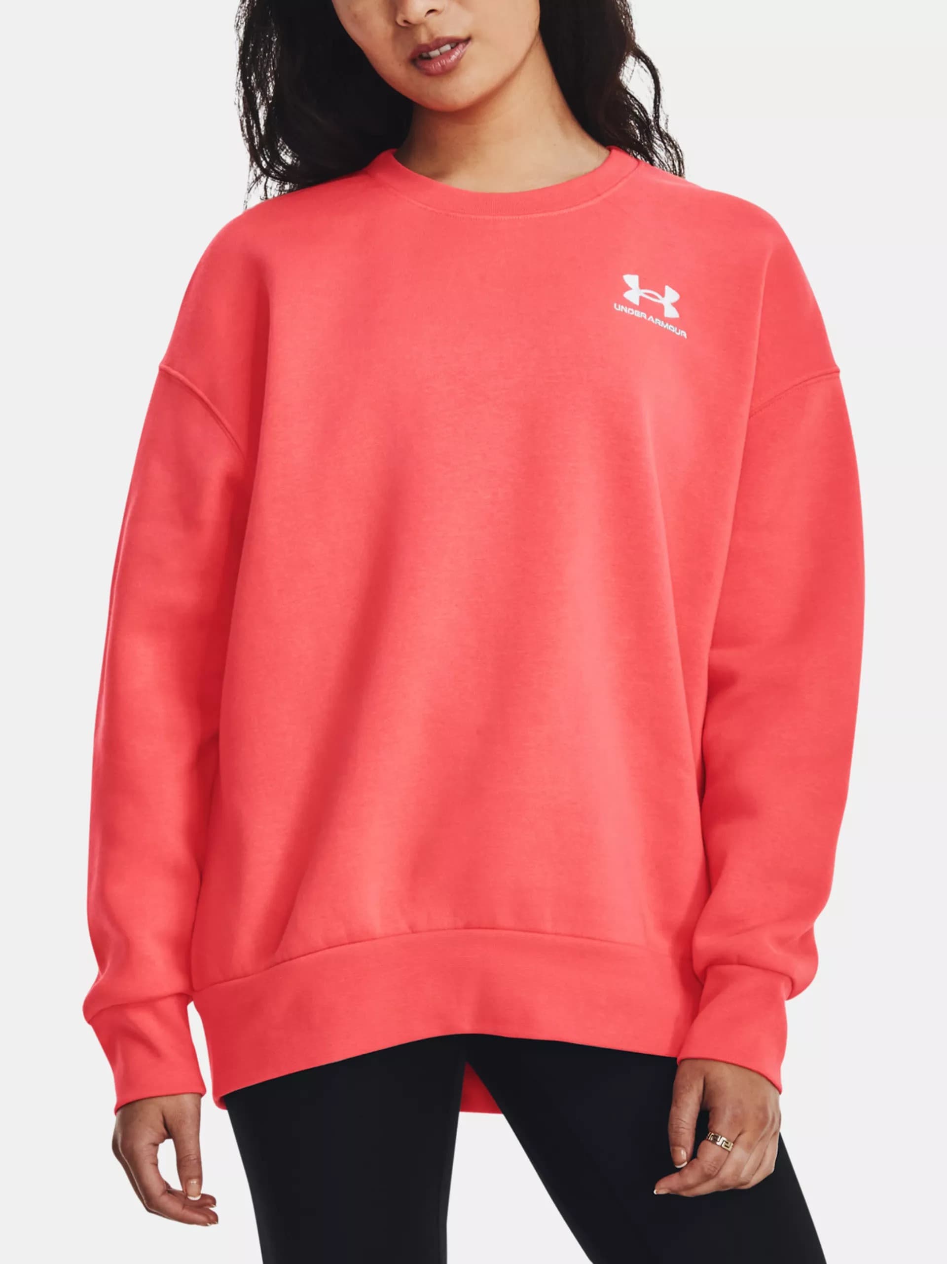 Under Armour Essential Flc OS Crew Dámská mikina US L 1379475-690 - náhled 3