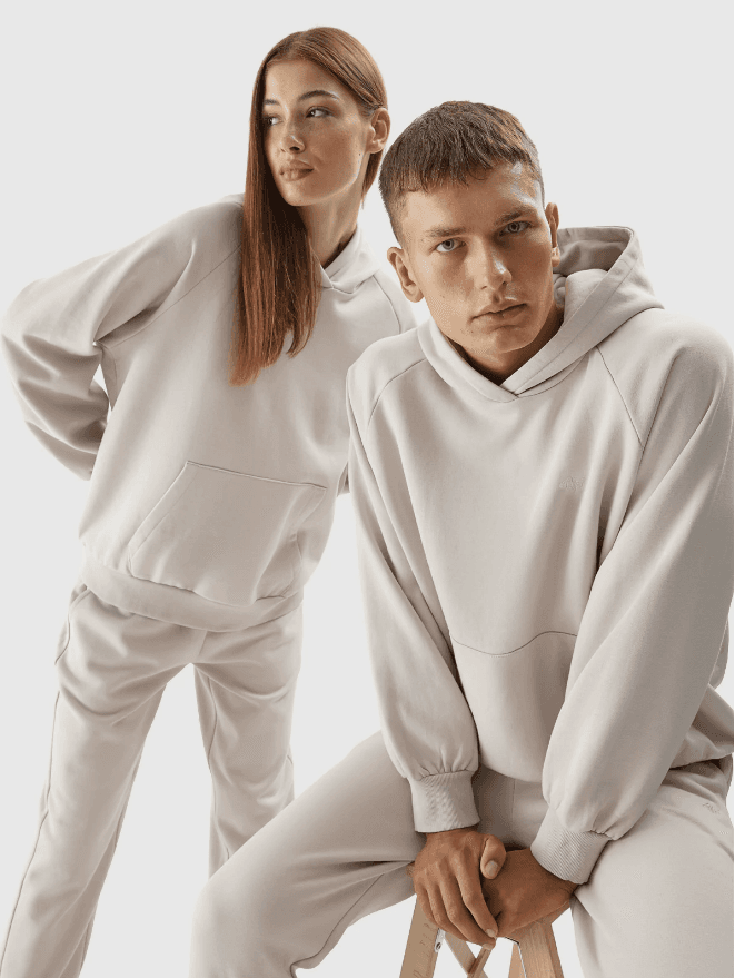 4F 4FAW23TSWSU704 BEIGE Unisex mikina US L 4FAW23TSWSU704 BEIGE - náhled 1