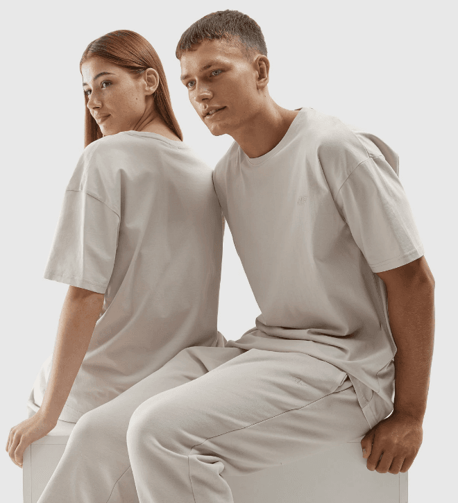 4F 4FAW23TTSHU0885 BEIGE Unisex tričko US M 4FAW23TTSHU0885 BEIGE - náhled 1