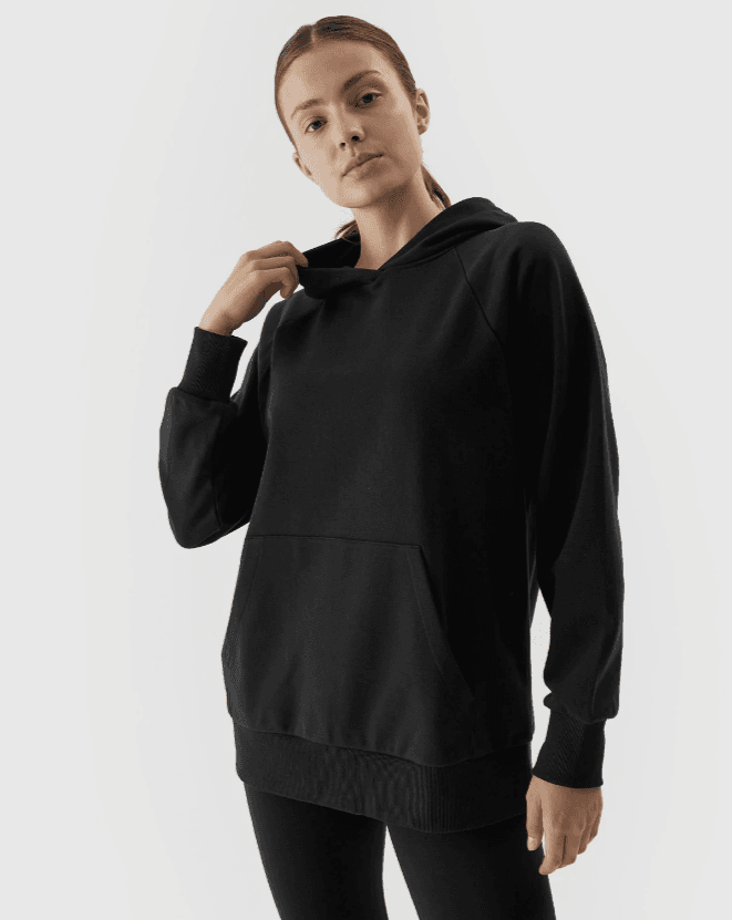 4F 4FAW23TSWSF0725 DEEP BLACK Dámská mikina US L 4FAW23TSWSF0725 DEEP BLACK - náhled 4