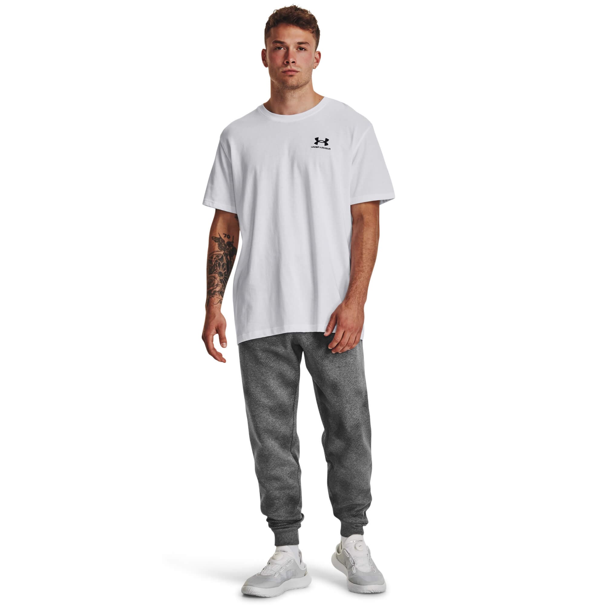 Under Armour UA Rival Fleece Printed Jgrs Pánské tepláky US L 1379777-025 - náhled 5