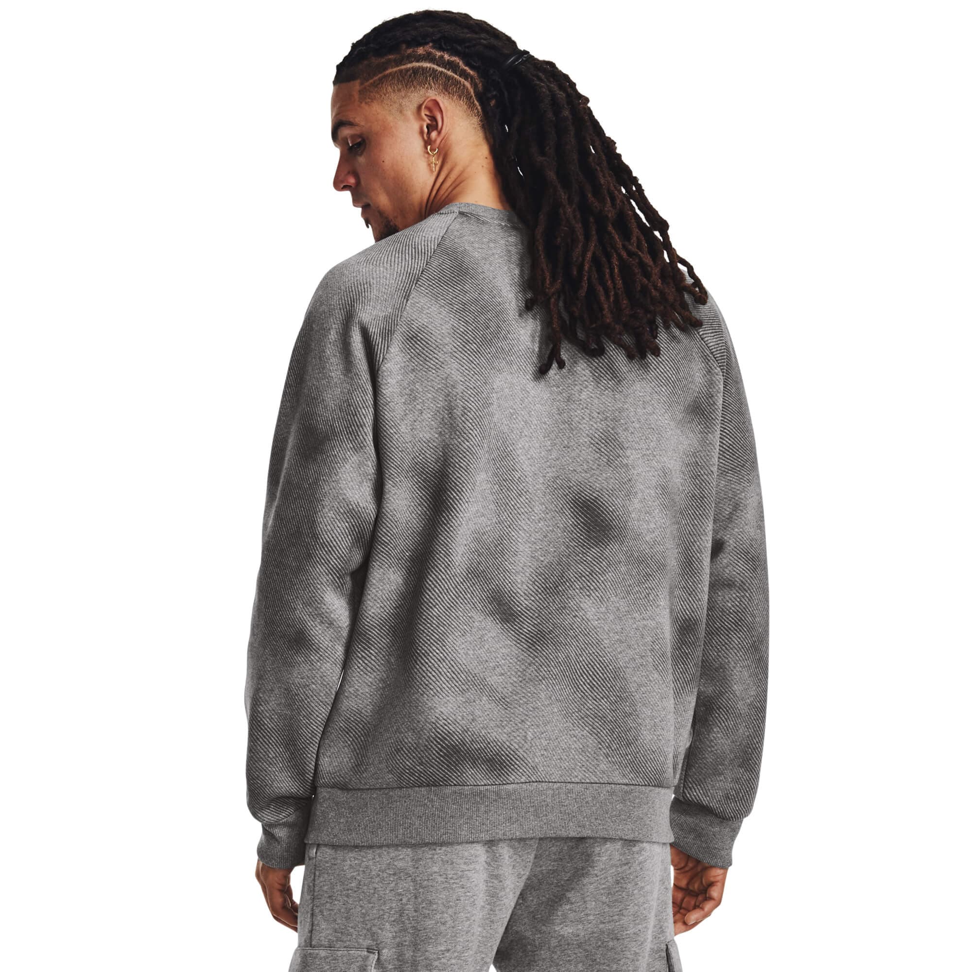 Under Armour UA Rival Fleece Printed Crew Pánská mikina US M 1379756-025 - náhled 4