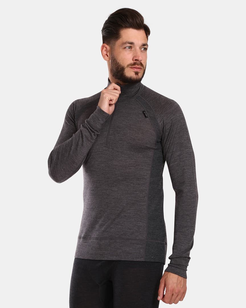 Kilpi JAGER-M Pánské termo triko z merino vlny US L UM0504KIDGY - náhled 2