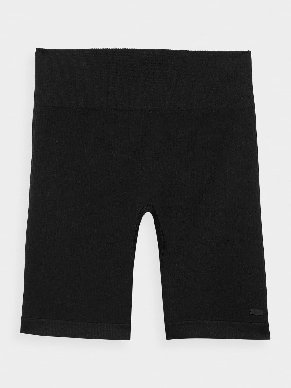 4F SHORTS FNK F498 Dámské legínové kraťasy na jógu US M/L 4FWSS24TFSHF498 DEEP BLACK