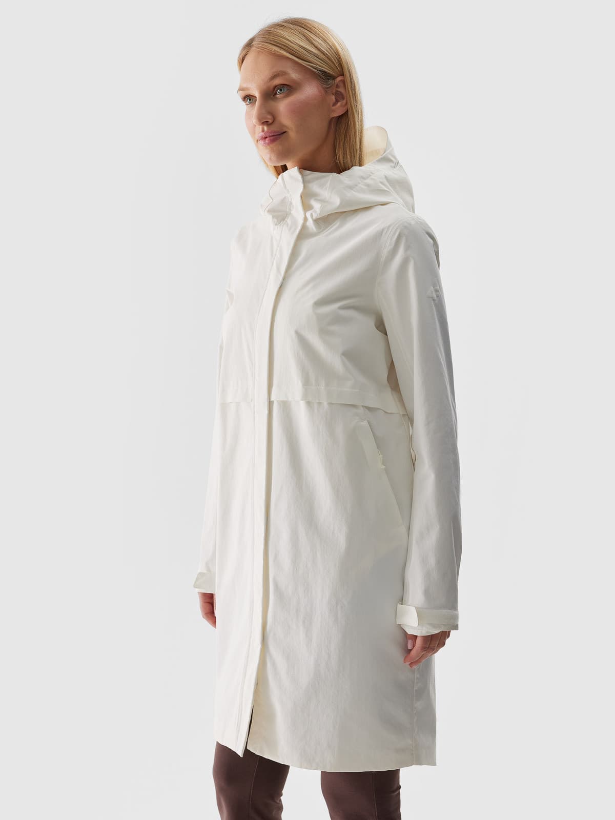4F TECHNICAL JACKET F429 Dámská parka US L 4FWSS24TTJAF429 OFF WHITE - náhled 2