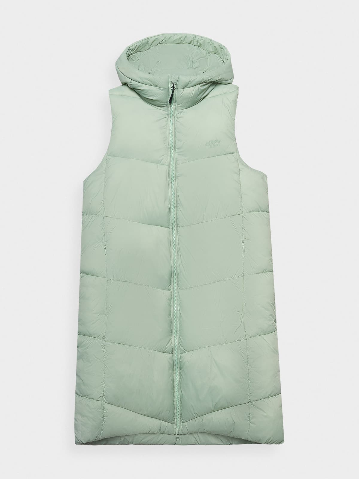 4F VEST JACKET F114 Dámská vesta US L 4FWSS24TVJAF114 LIGHT GREEN