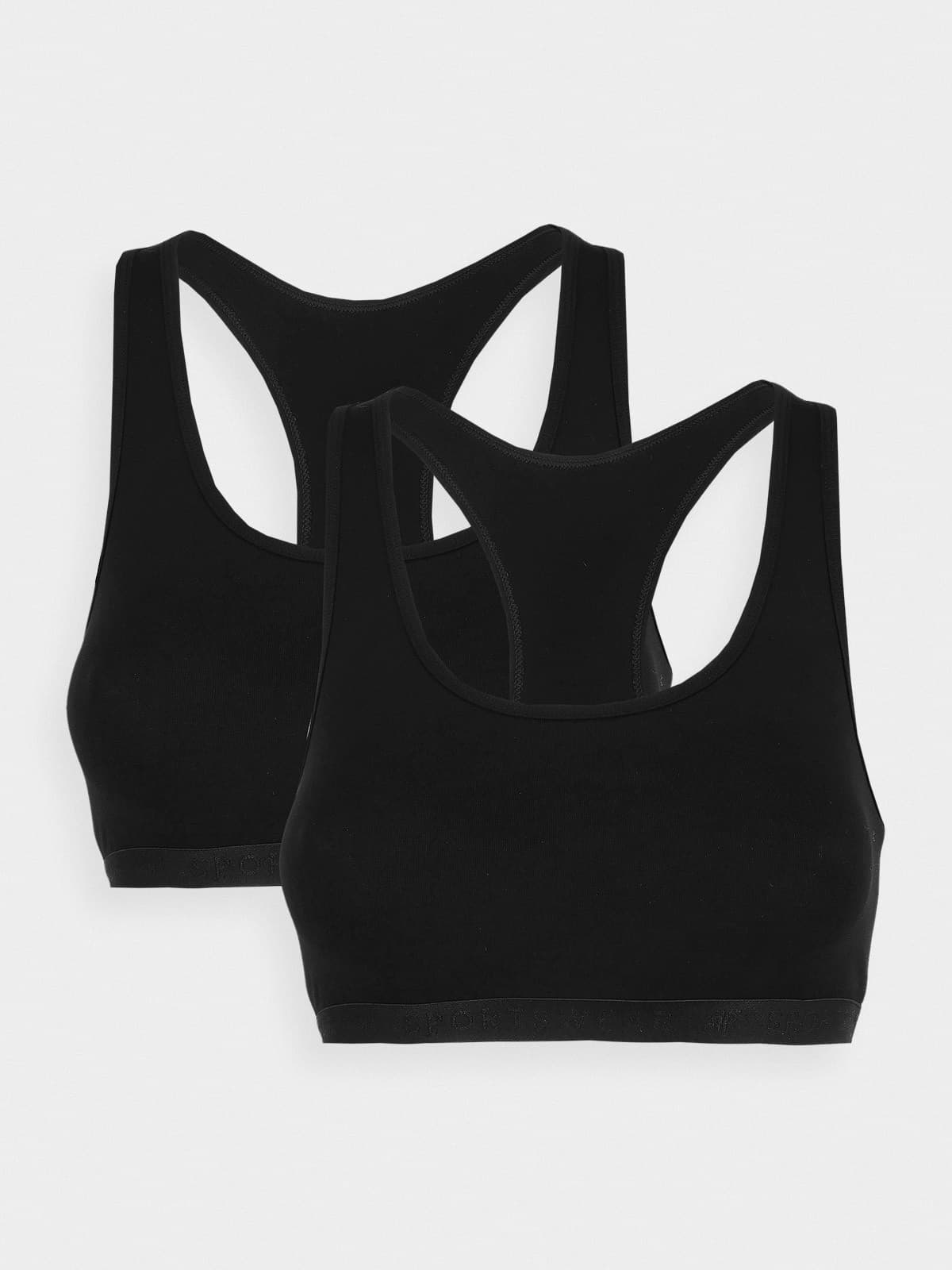 4F BRA F027 (2pack) Podprsenky US L 4FWSS24UBRAF027 DEEP BLACK - náhled 3