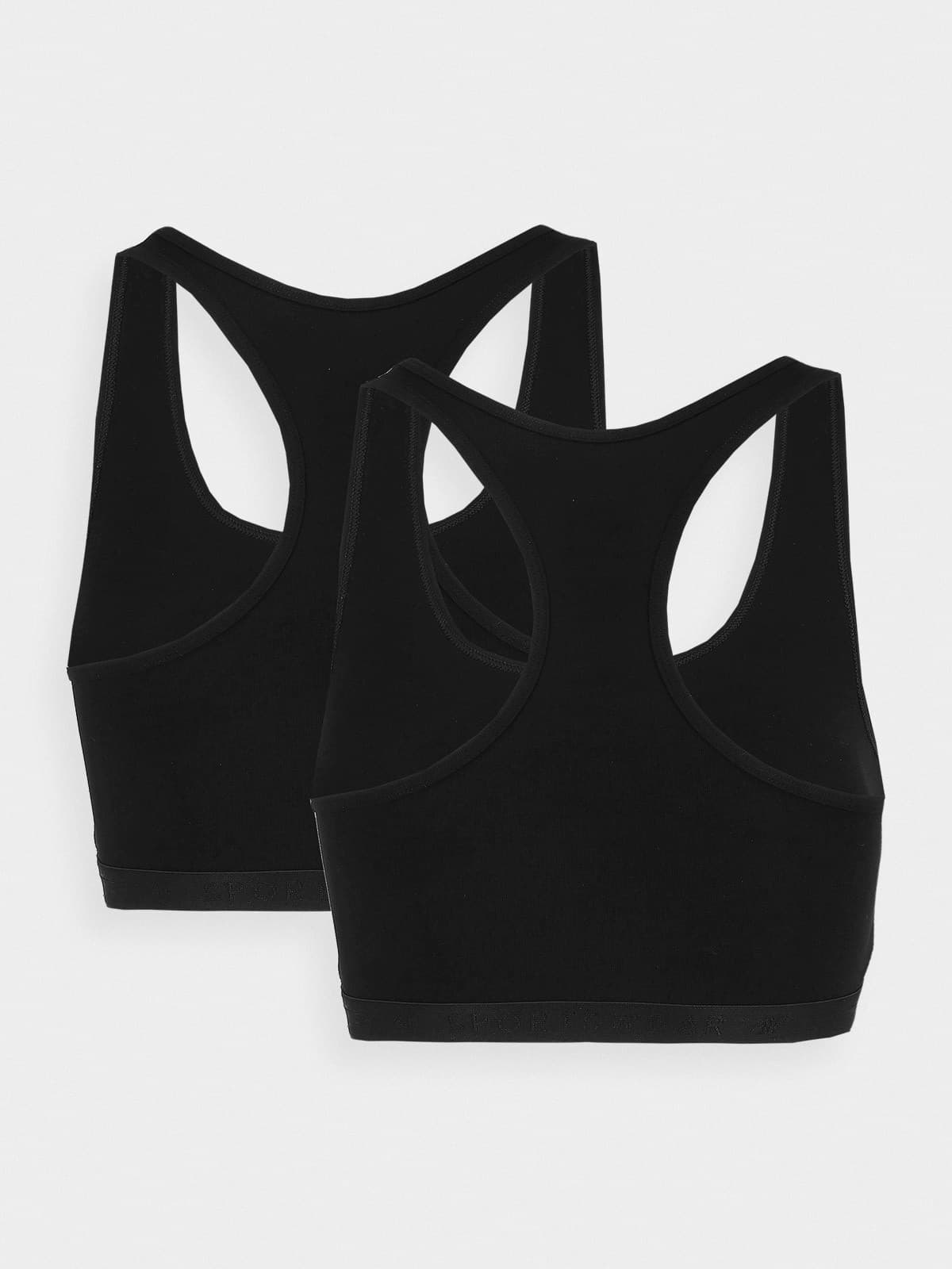 4F BRA F027 (2pack) Podprsenky US L 4FWSS24UBRAF027 DEEP BLACK - náhled 4