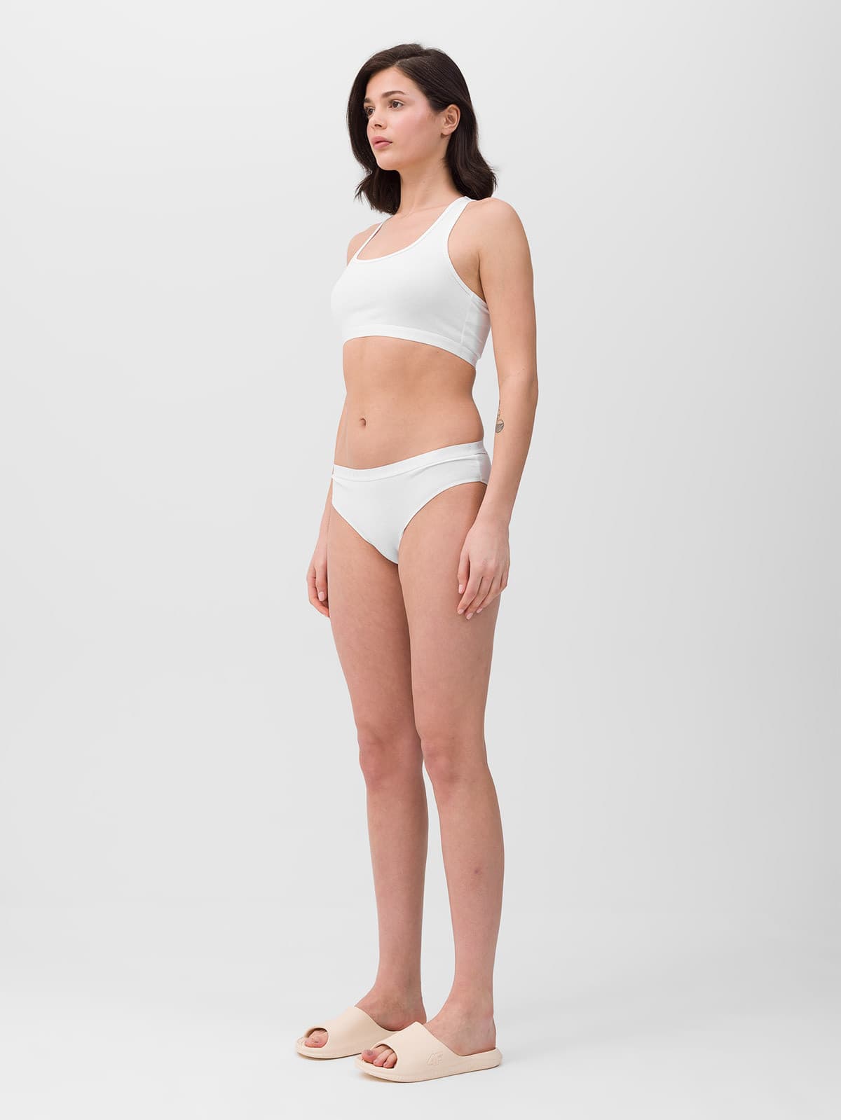 4F PANTIES F017 (2pack) Dámské kalhotky US L 4FWSS24UPTSF017 WHITE - náhled 5