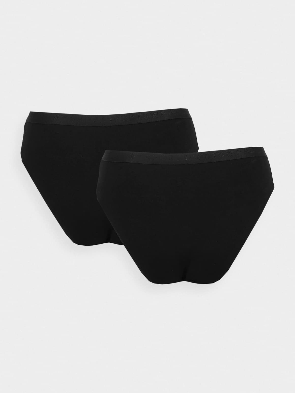 4F PANTIES F017 (2pack) Dámské kalhotky US L 4FWSS24UPTSF017 DEEP BLACK - náhled 2