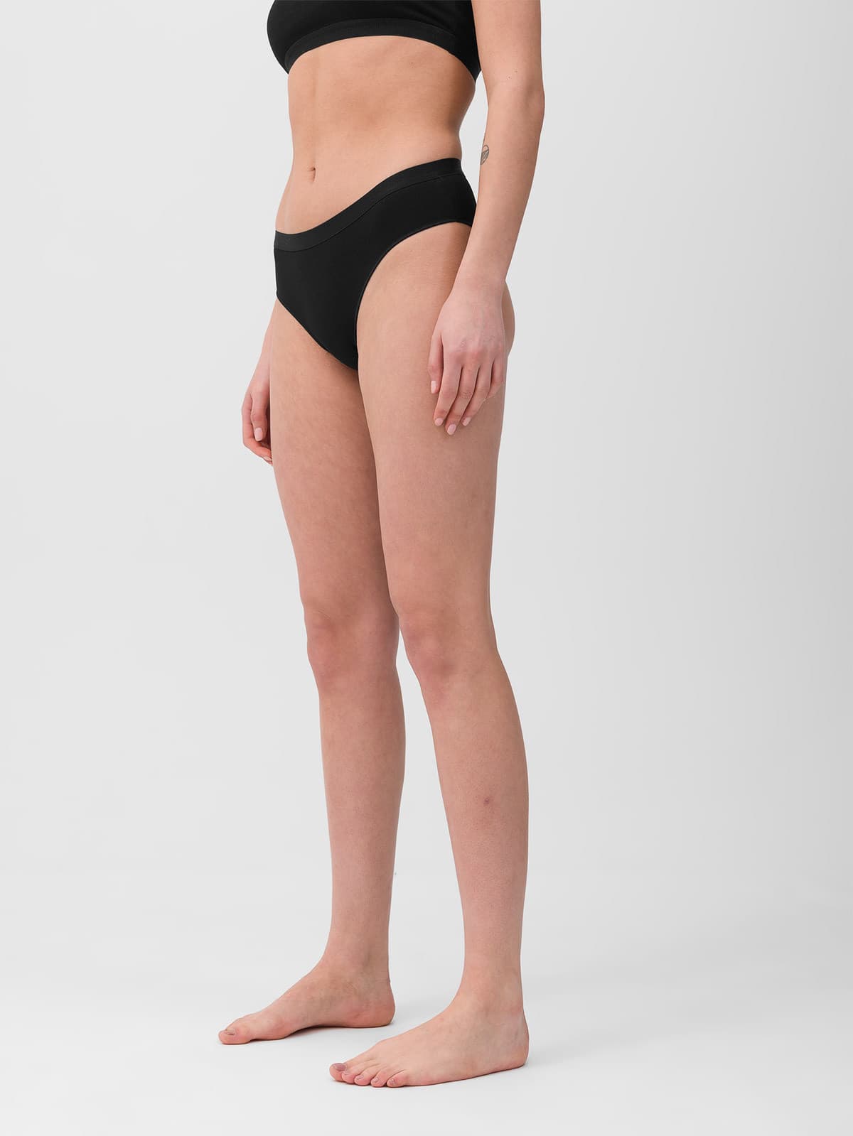 4F PANTIES F017 (2pack) Dámské kalhotky US L 4FWSS24UPTSF017 DEEP BLACK - náhled 5