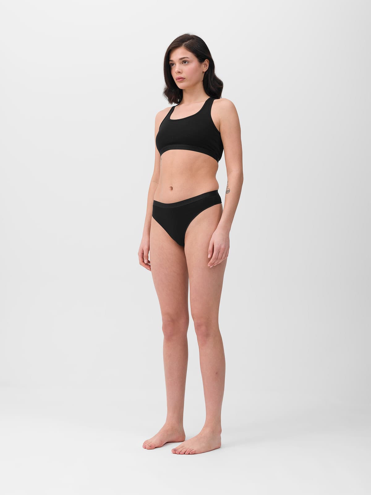4F PANTIES F018 (2pack) Dámské tanga US L 4FWSS24UPTSF018 DEEP BLACK - náhled 5