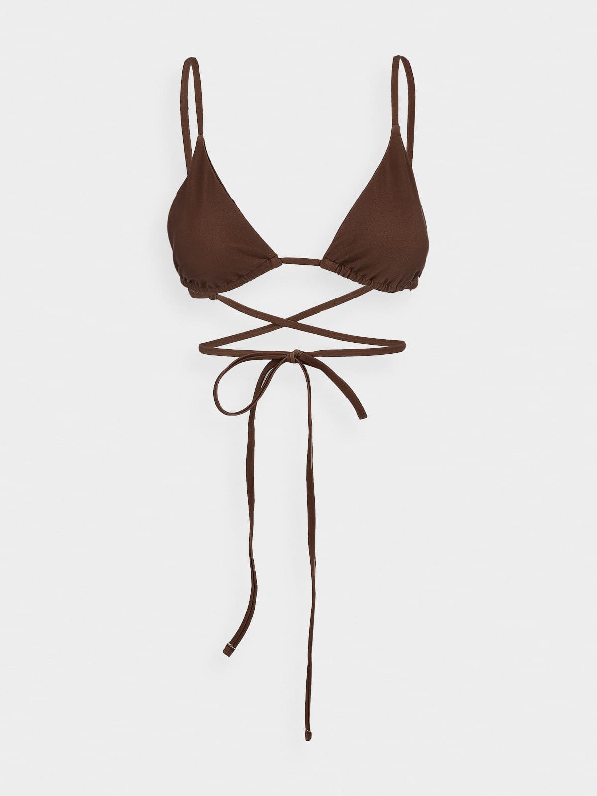 4F BIKINI TOP F041 Horní díl plavek US L 4FWSS24UBKTF041 BROWN - náhled 3