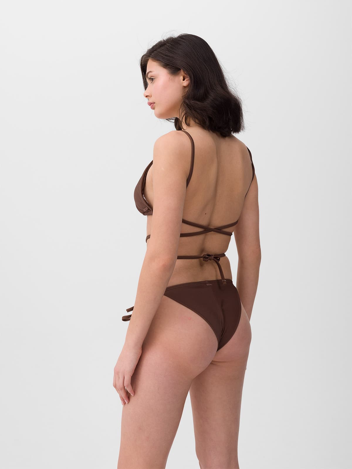 4F BIKINI TOP F041 Horní díl plavek US L 4FWSS24UBKTF041 BROWN - náhled 2
