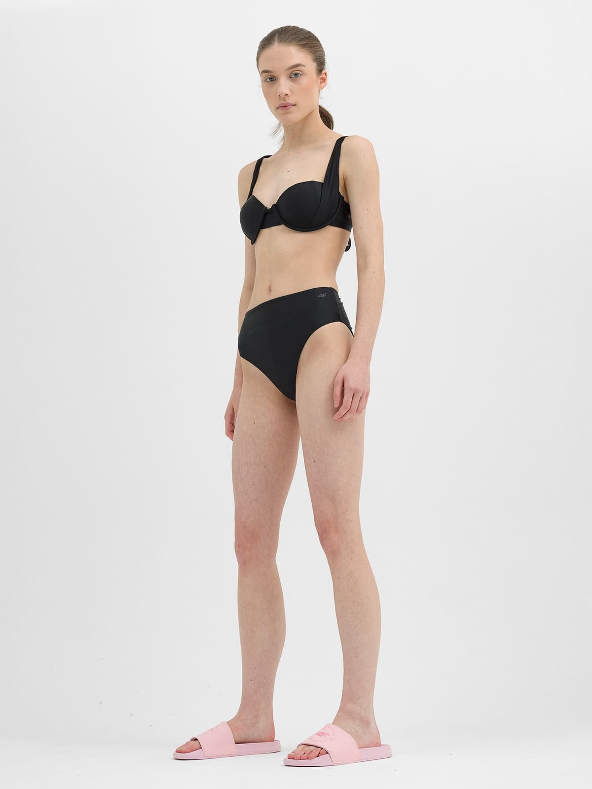 4F BIKINI BOTTOM F043 Spodní díl plavek US L 4FWSS24UBKBF043 DEEP BLACK - náhled 2