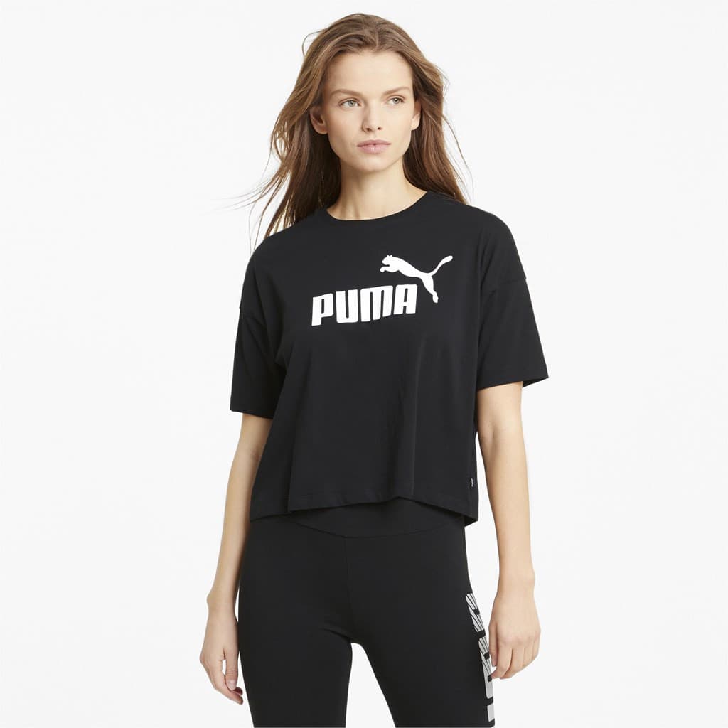 Puma ESS Cropped Logo Tee Dámské tričko US L 586866-01 - náhled 1