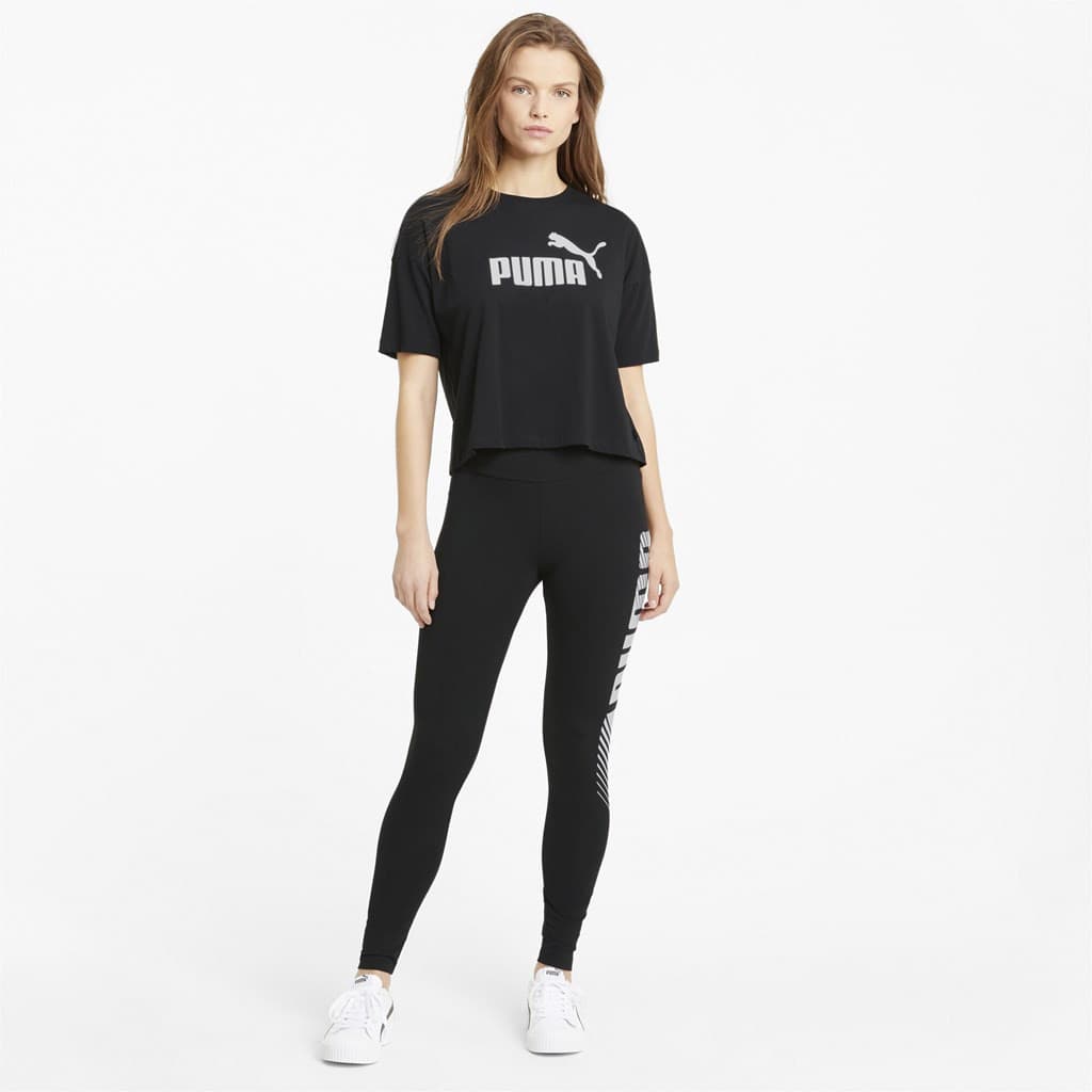 Puma ESS Cropped Logo Tee Dámské tričko US L 586866-01 - náhled 3