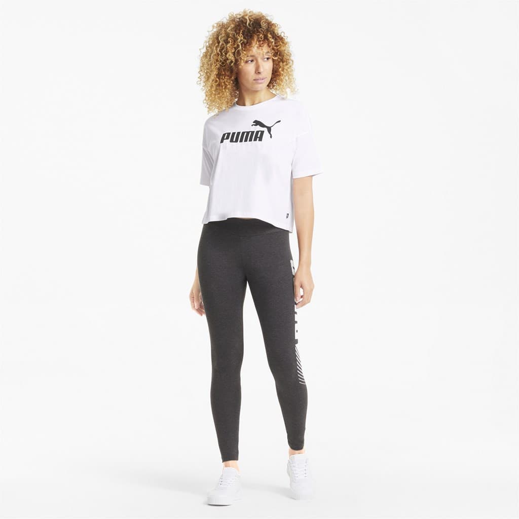 Puma ESS Cropped Logo Tee Dámské tričko US L 586866-02 - náhled 3