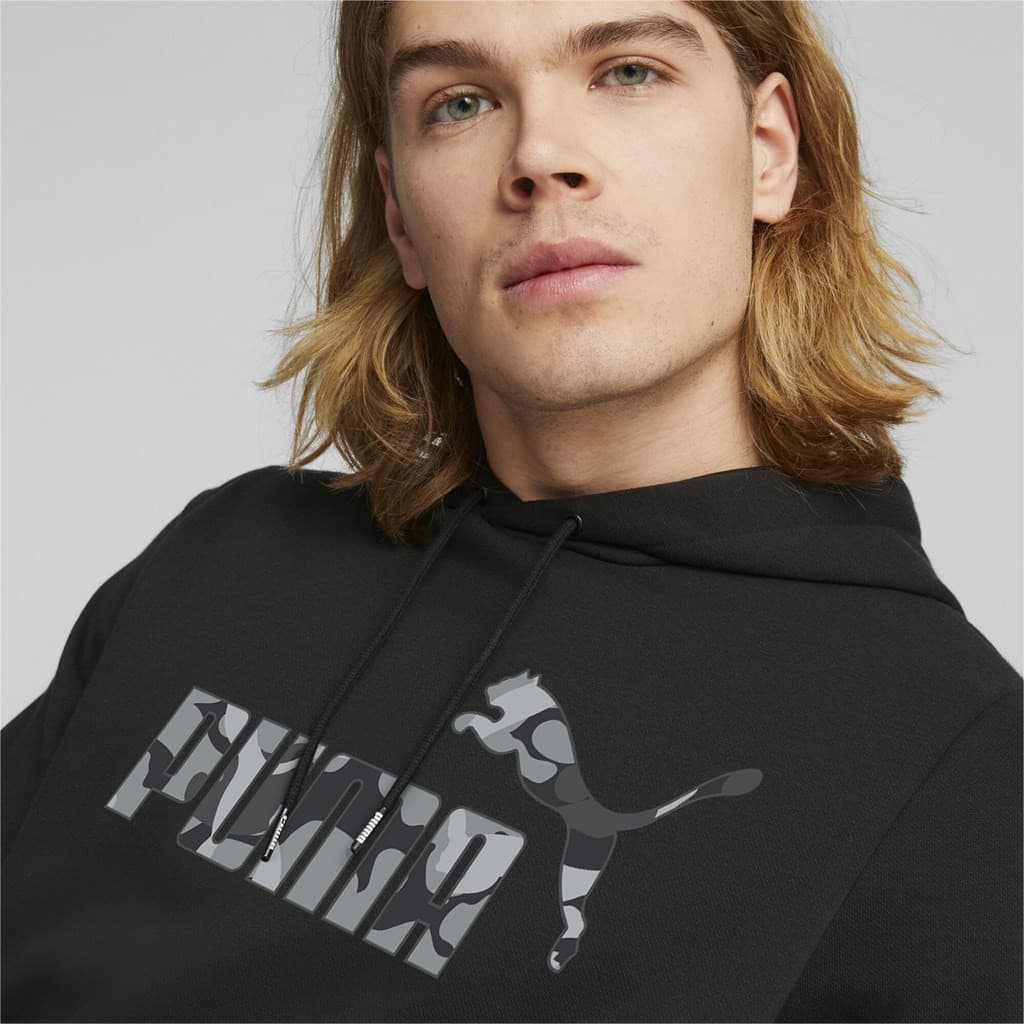 Puma ESS+ CAMO Graphic Hoodie FL Pánská mikina US L 675946-01 - náhled 5