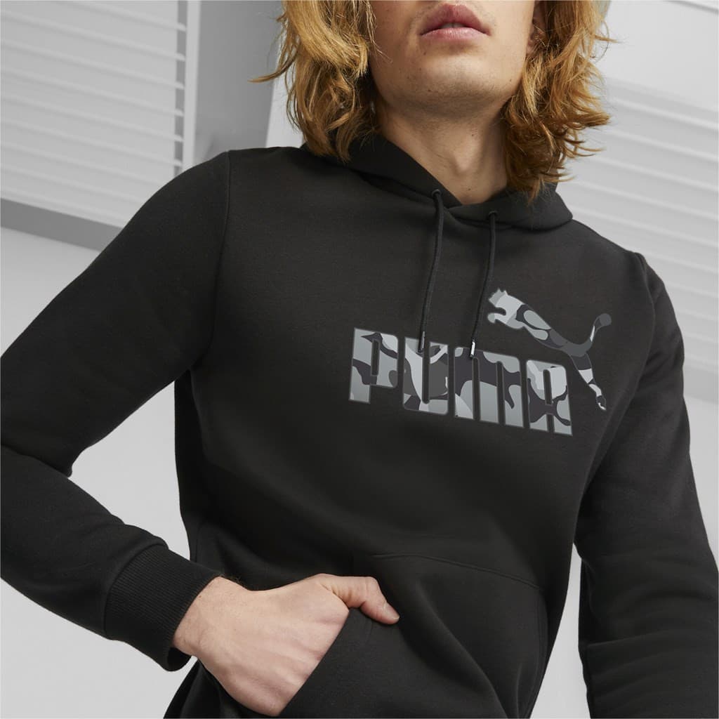 Puma ESS+ CAMO Graphic Hoodie FL Pánská mikina US L 675946-01 - náhled 4