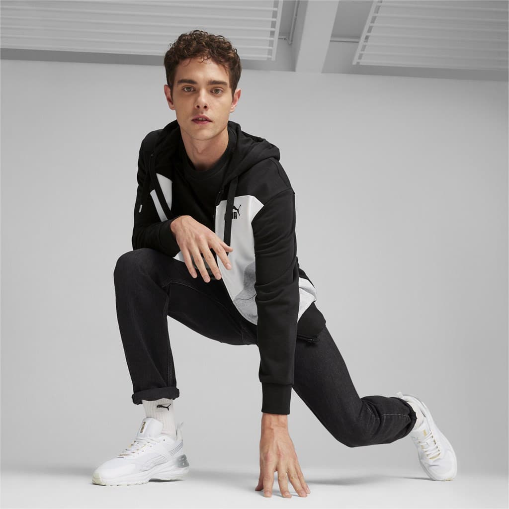 Puma POWER Colorblock Full-Zip Hoodie TR Pánská mikina US M 678934-01 - náhled 2