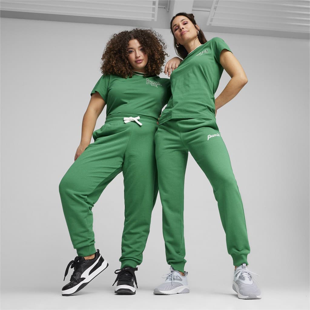 Puma ESS+ Script Pants TR Dámské tepláky US XL 679350-86 - náhled 4