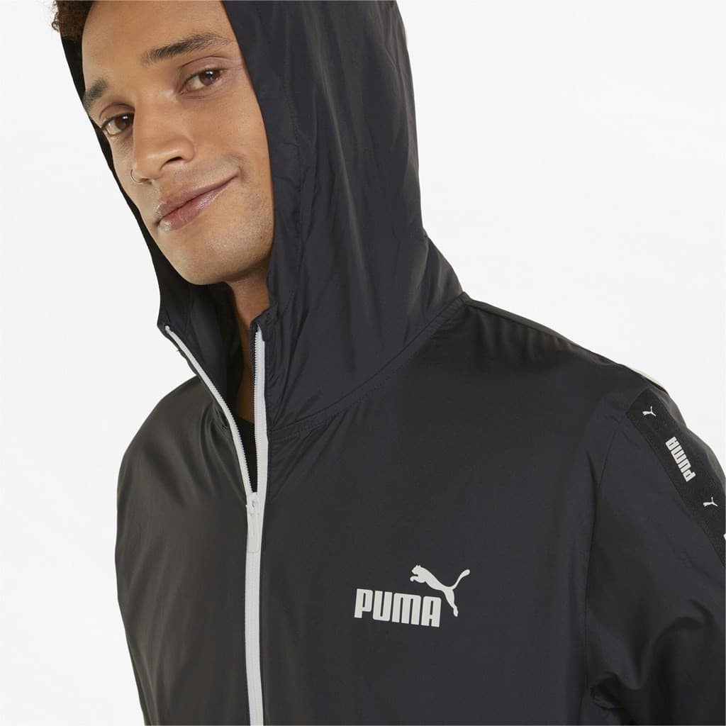 Puma ESS+ TAPE Windbreaker Pánská bunda US L 847477-01 - náhled 4