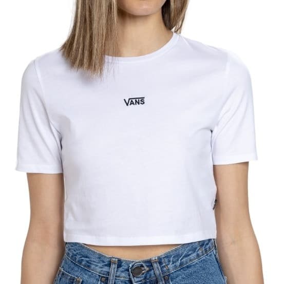 Vans Flying V Crew Crop II Dámské tričko US L VN000GFFWHT1
