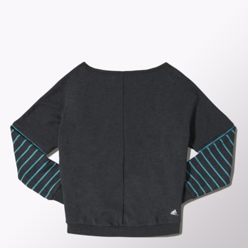 adidas Performance YG W LIN SWEAT Dětská mikina EU 116 M67649 - náhled 4