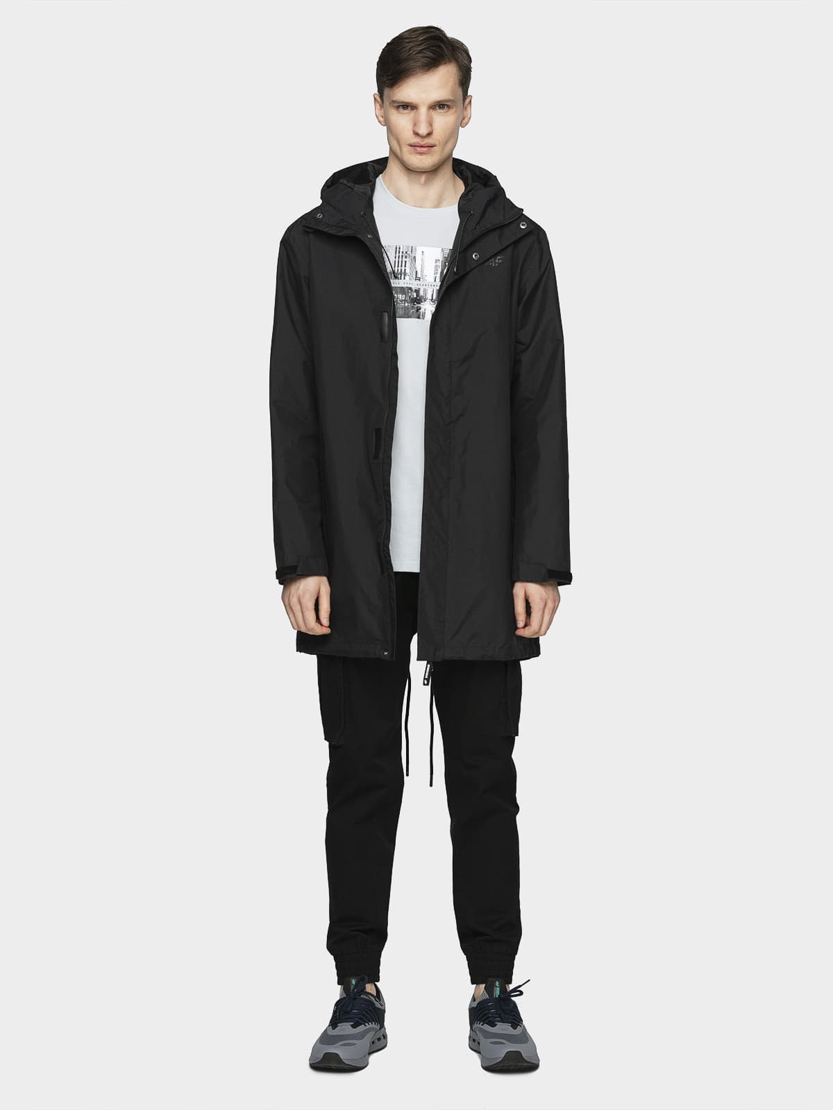 4F H4L21-KUM005 DEEP BLACK Pánská bunda US M H4L21-KUM005 DEEP BLACK - náhled 2