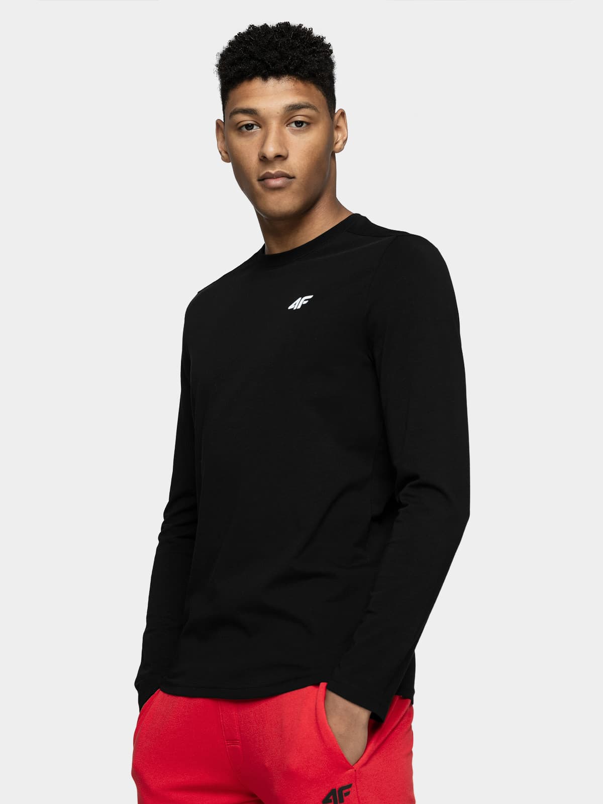 4F NOSH4-TSML001 DEEP BLACK Pánské tričko US S NOSH4-TSML001 DEEP BLACK