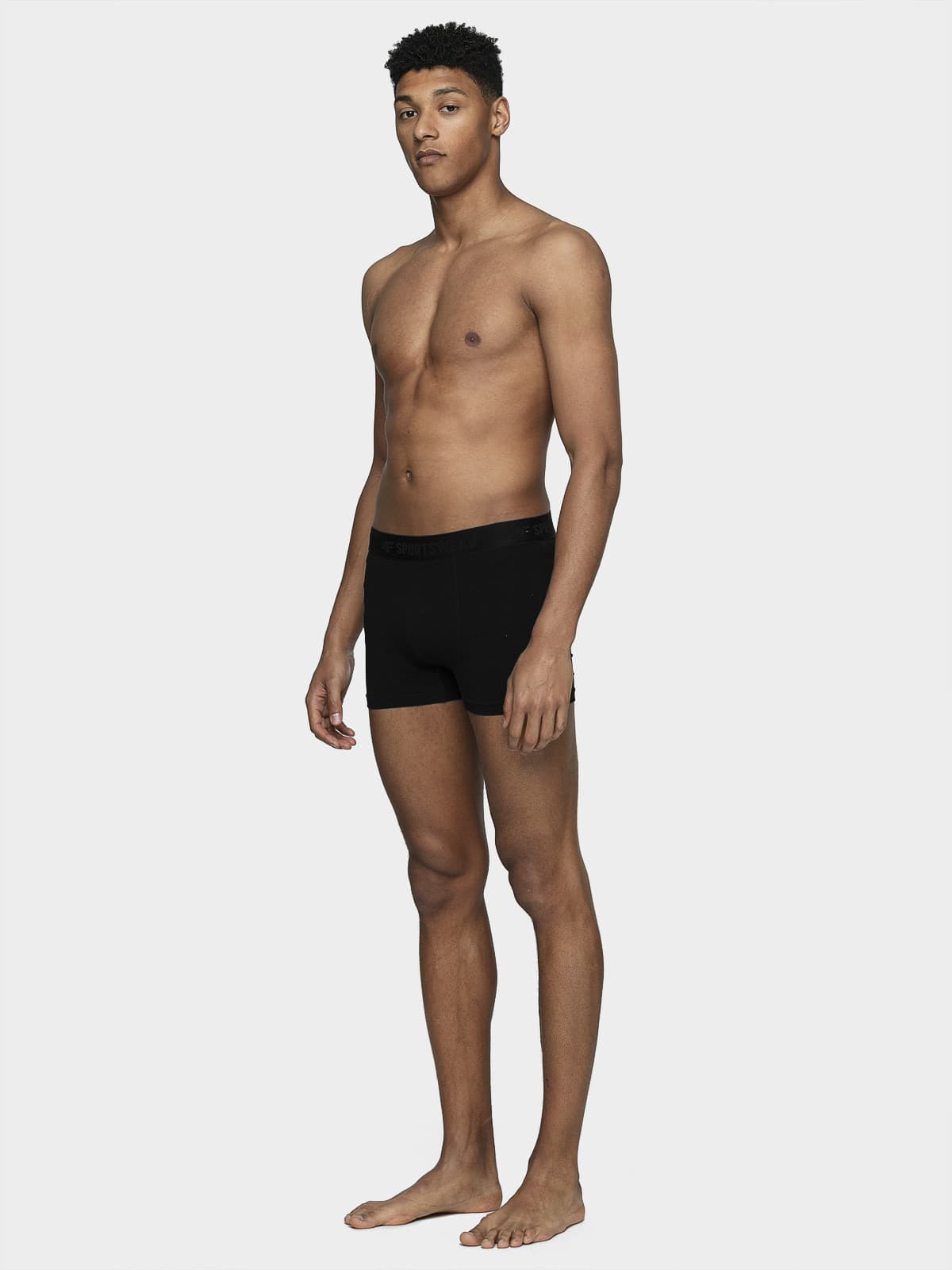 4F NOSH4-BIM001 DEEP BLACK Pánské boxerky US S NOSH4-BIM001 DEEP BLACK - náhled 4