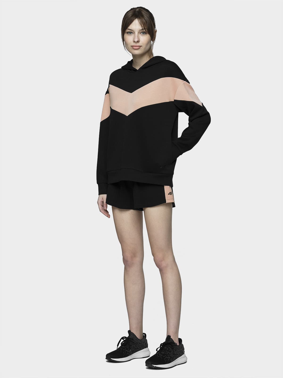 4F H4L21-SKDD011 DEEP BLACK Dámské kraťasy US L H4L21-SKDD011 DEEP BLACK - náhled 2