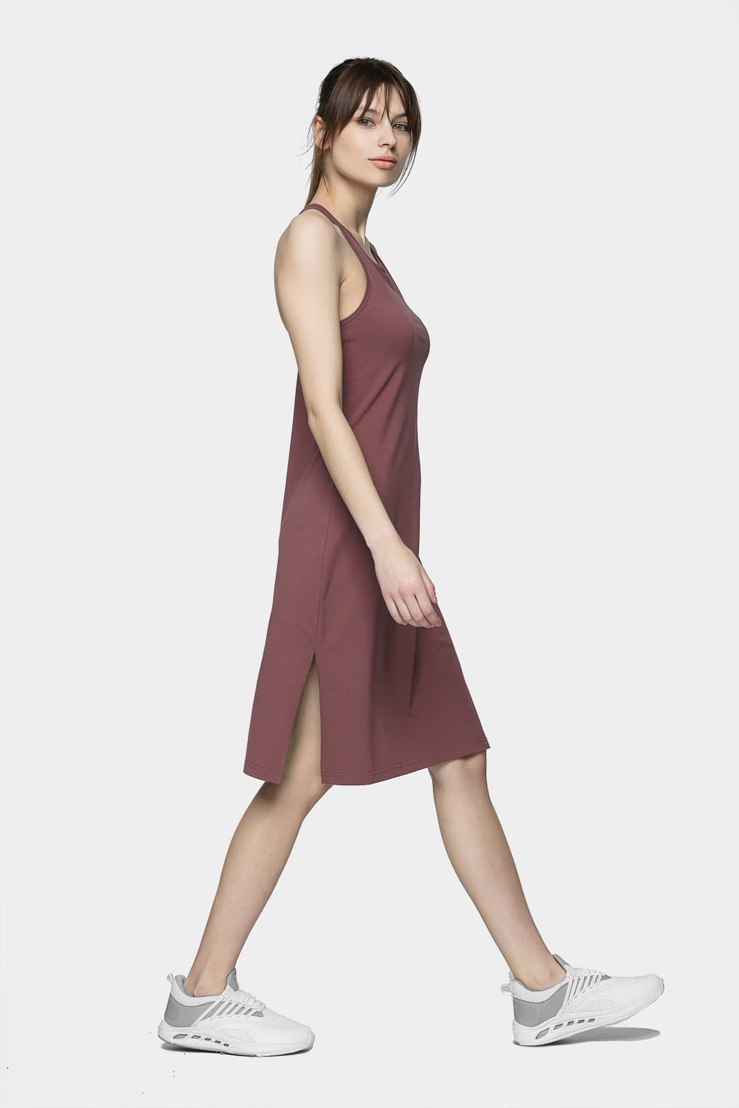 4F H4L21-SUDD013 BURGUNDY Dámské šaty US XL H4L21-SUDD013 BURGUNDY - náhled 2