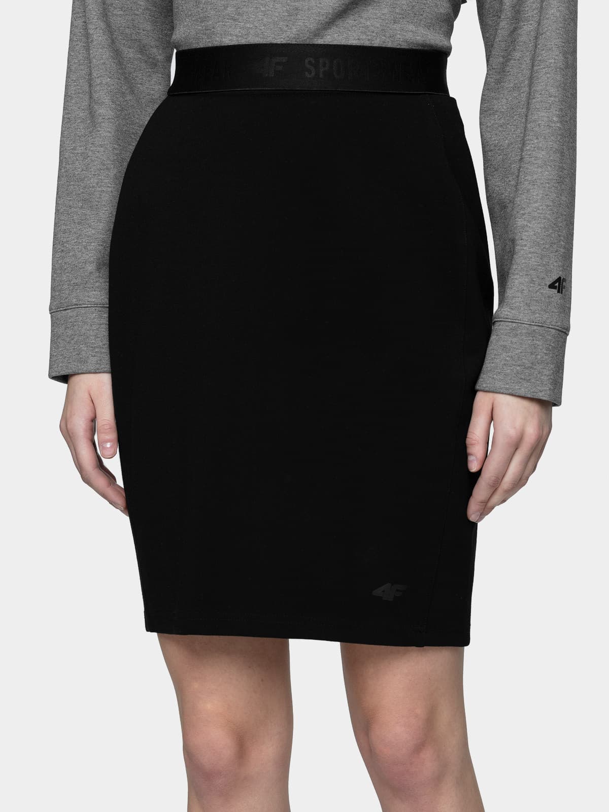 4F H4L21-SPUD010 DEEP BLACK Dámská sukně US S H4L21-SPUD010 DEEP BLACK