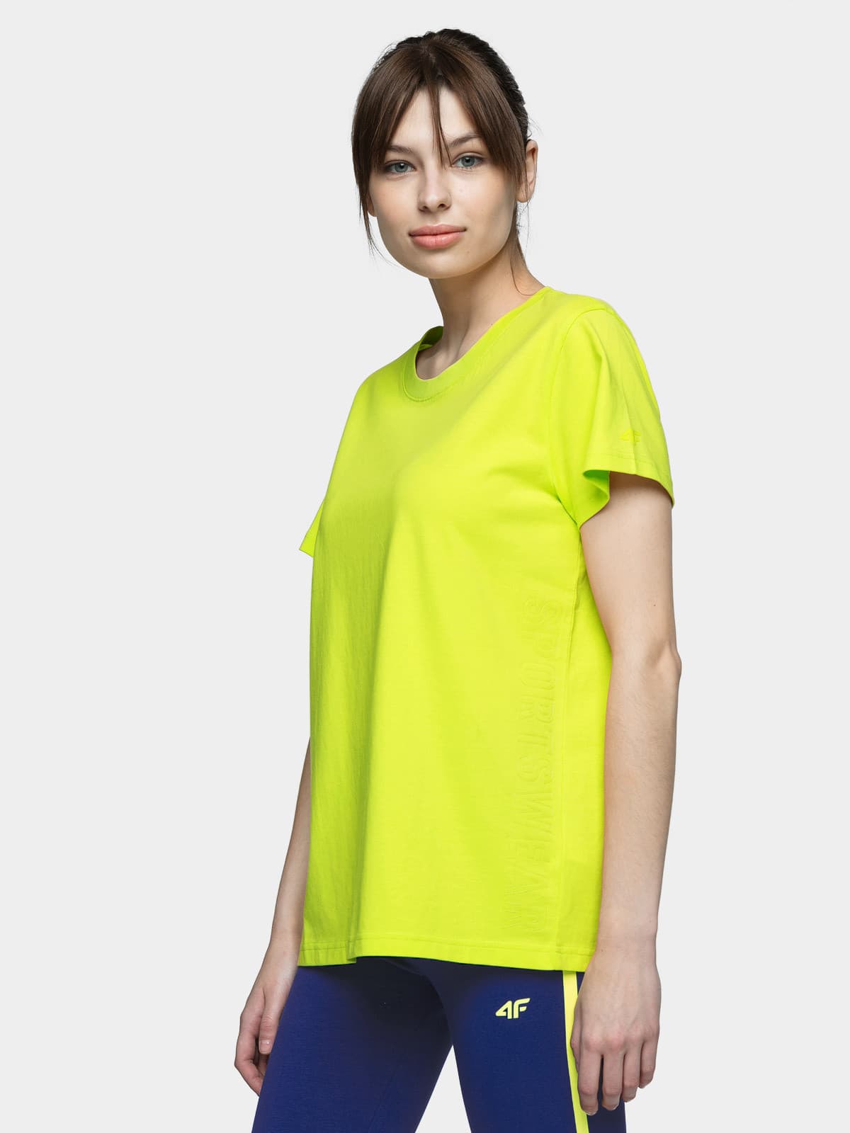 4F H4L21-TSD020 CANARY GREEN Dámské tričko US L H4L21-TSD020 CANARY GREEN