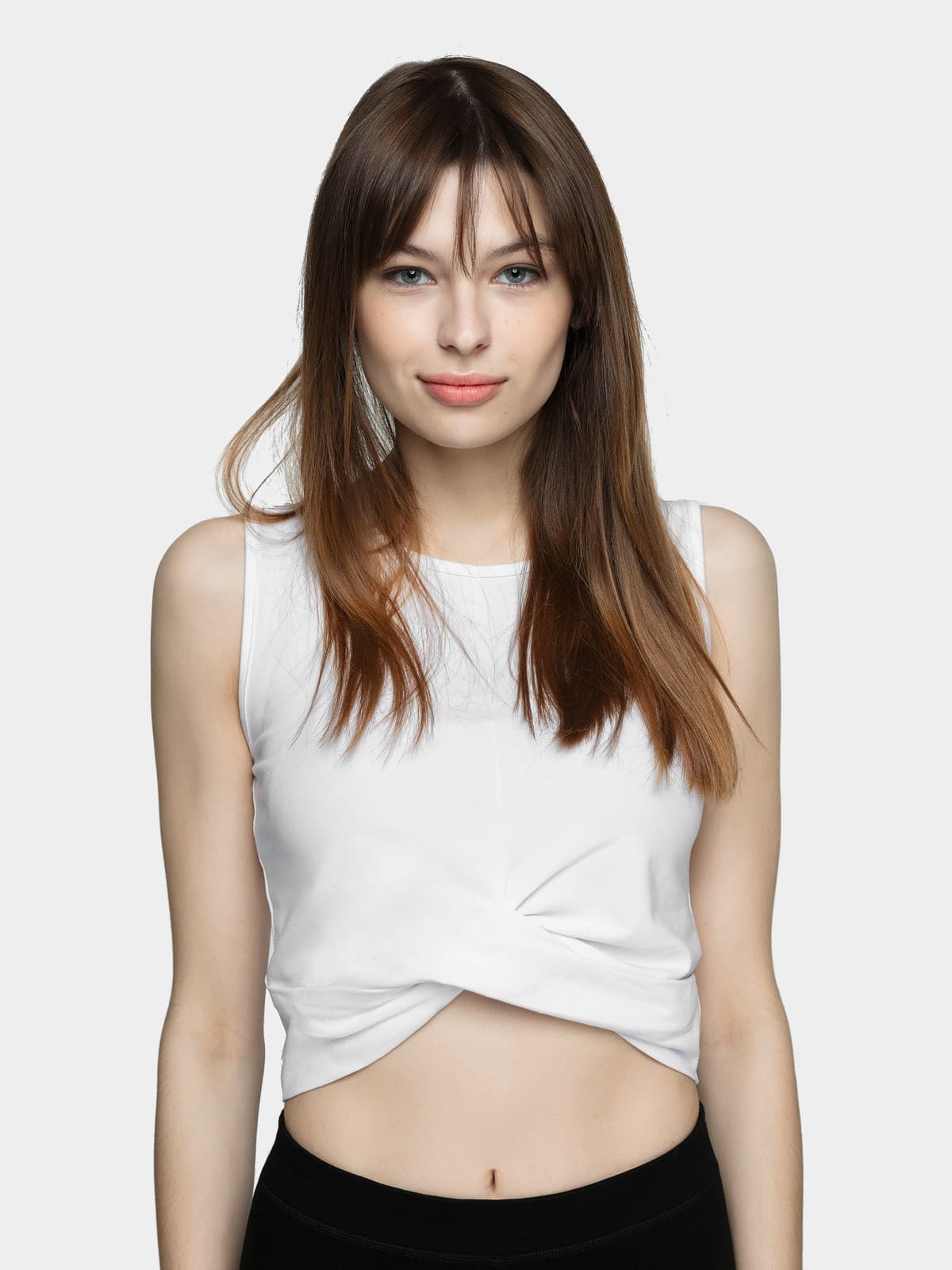 4F H4L21-TSD012 WHITE Dámské tílko US L H4L21-TSD012 WHITE