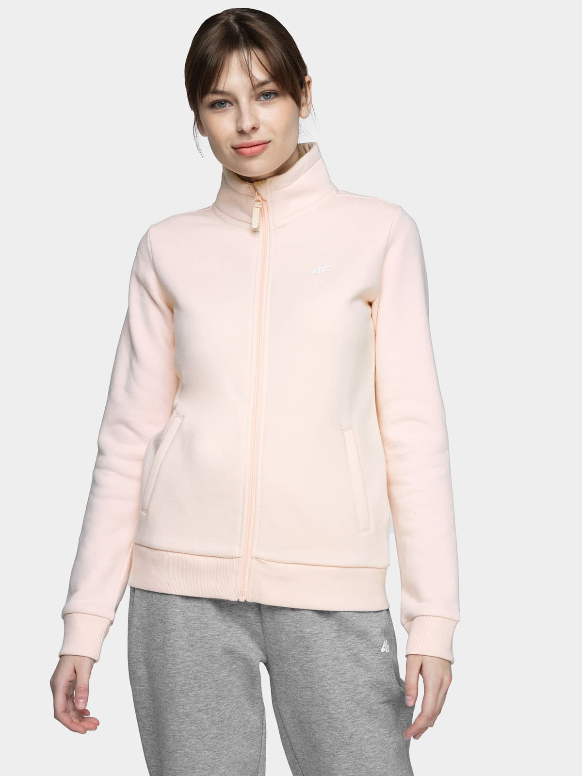4F NOSH4-BLD003 LIGHT PINK Dámská mikina US M NOSH4-BLD003 LIGHT PINK
