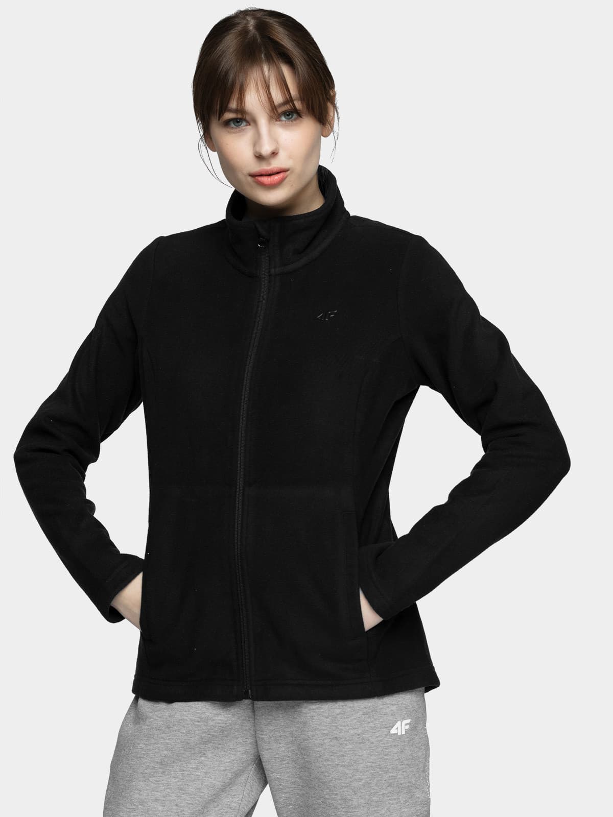 4F NOSH4-PLD001 DEEP BLACK Dámská mikina US