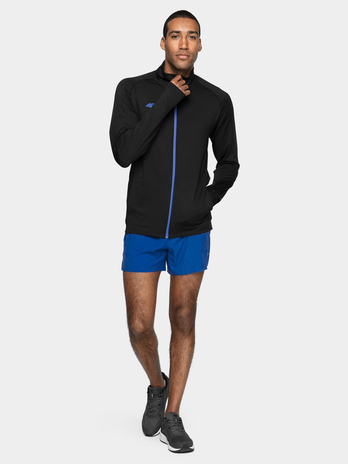 4F H4L21-BLMF010 DEEP BLACK Pánská mikina US L H4L21-BLMF010 DEEP BLACK - náhled 2
