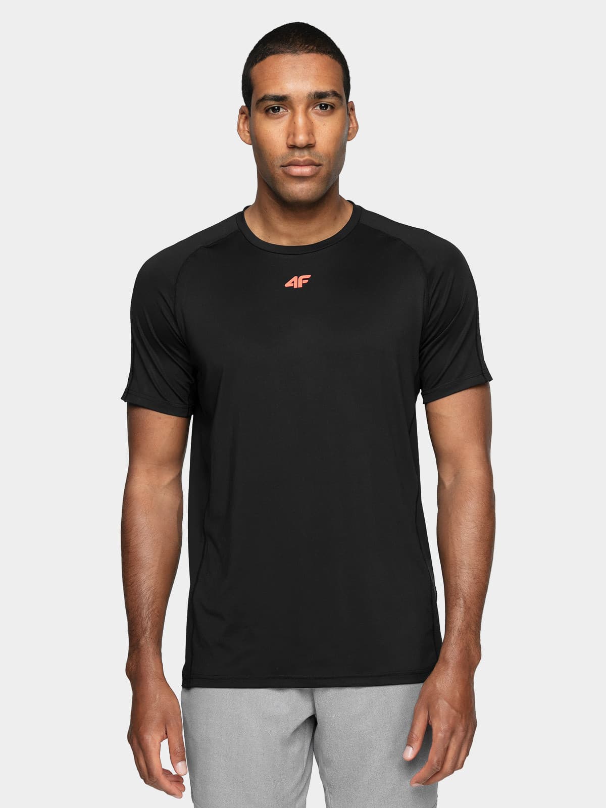 4F H4L21-TSMF016 DEEP BLACK Pánské tričko US XL H4L21-TSMF016 DEEP BLACK - náhled 3