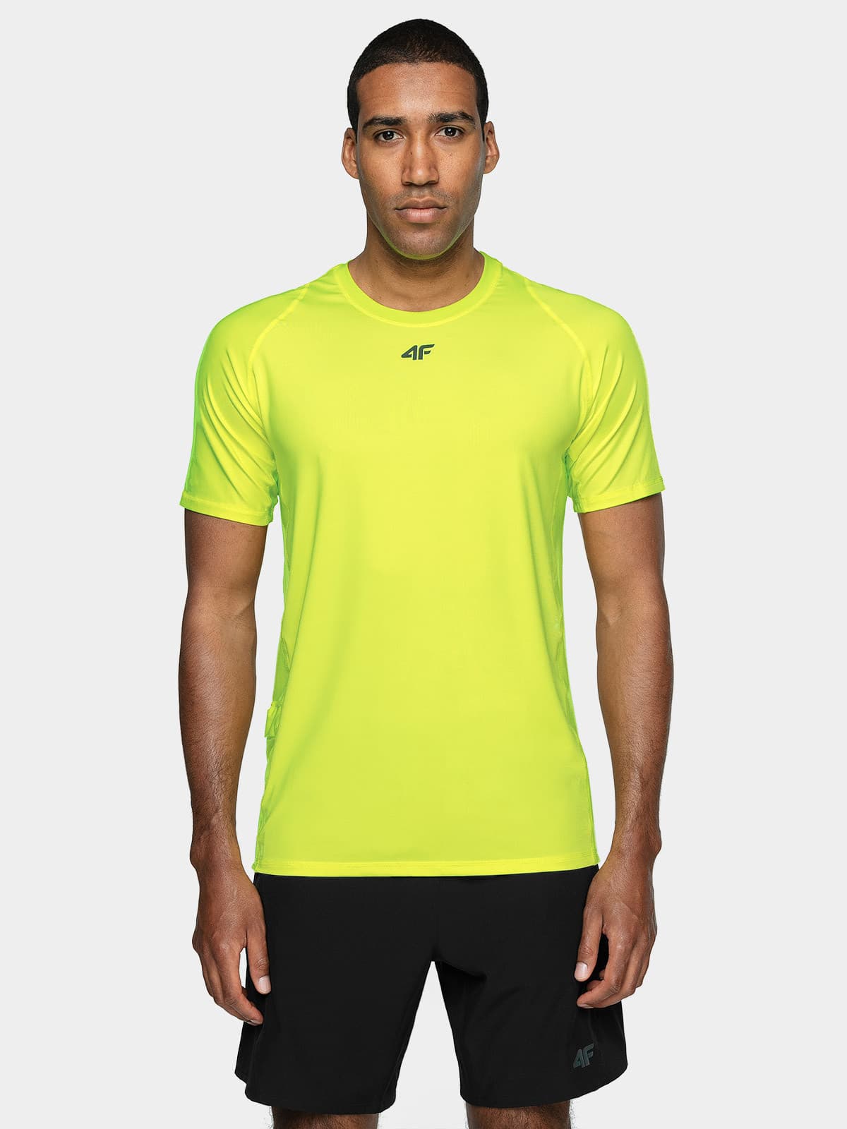 4F H4L21-TSMF015 CANARY GREEN Pánské tričko US XXL H4L21-TSMF015 CANARY GREEN - náhled 3