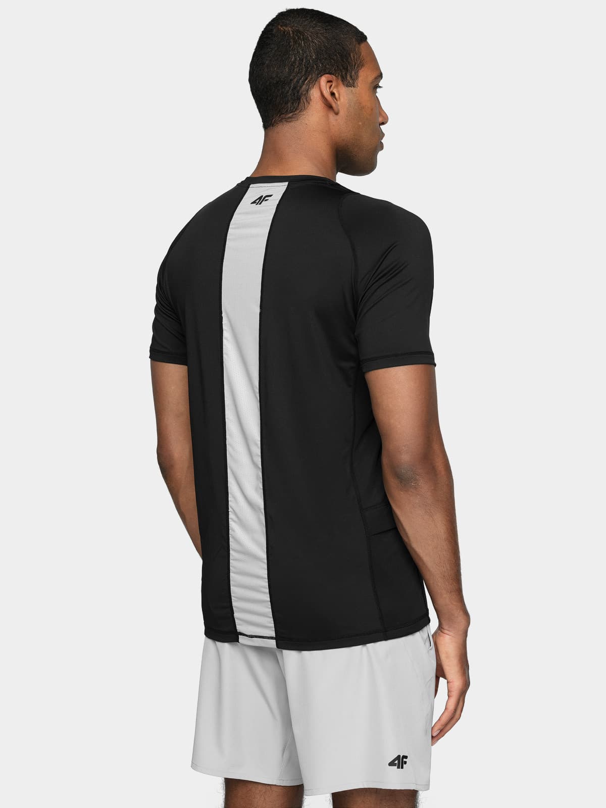 4F H4L21-TSMF015 DEEP BLACK Pánské tričko US XL H4L21-TSMF015 DEEP BLACK - náhled 5