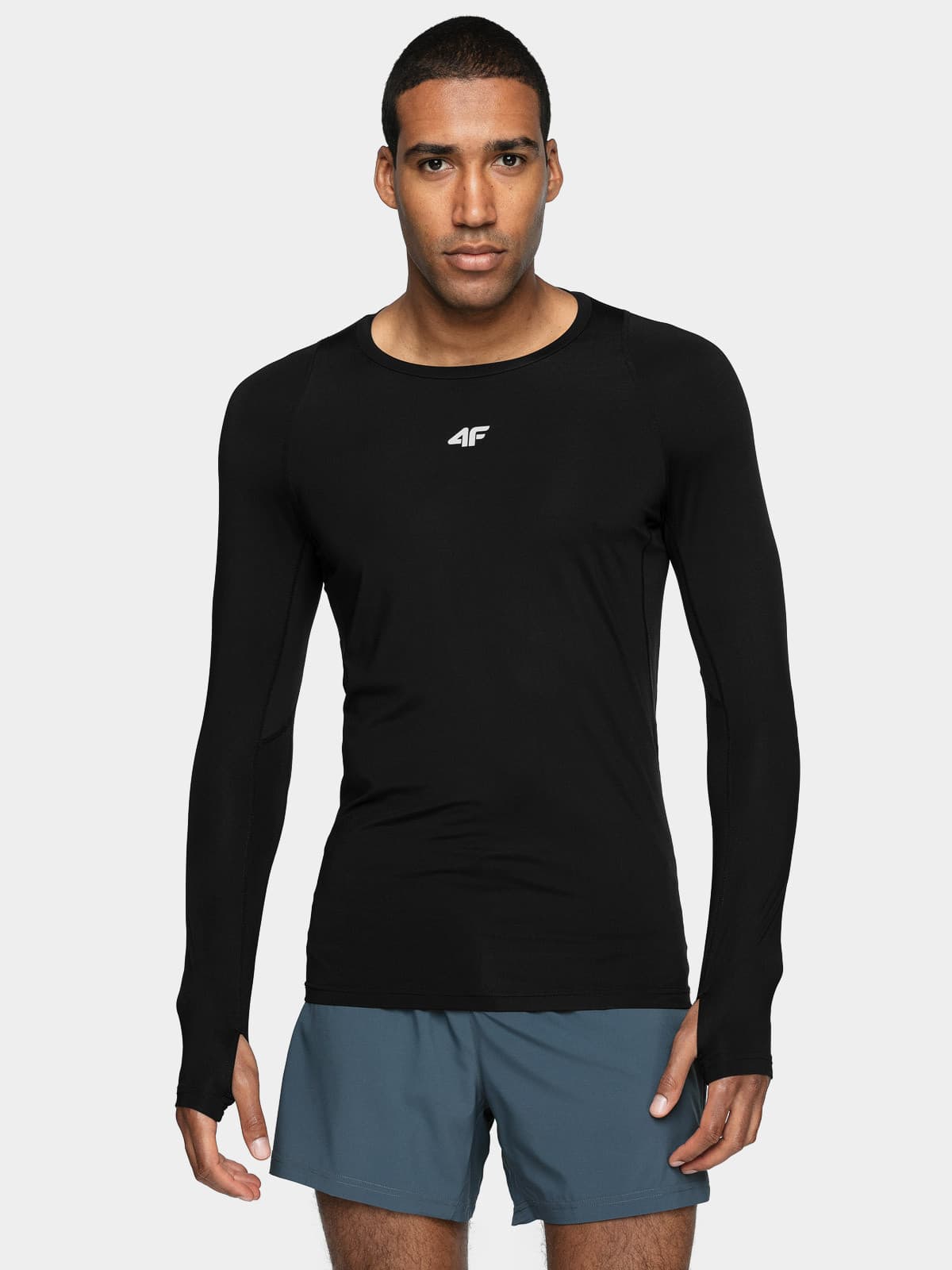 4F H4L21-TSMLF012 DEEP BLACK Pánské tričko US S H4L21-TSMLF012 DEEP BLACK - náhled 1