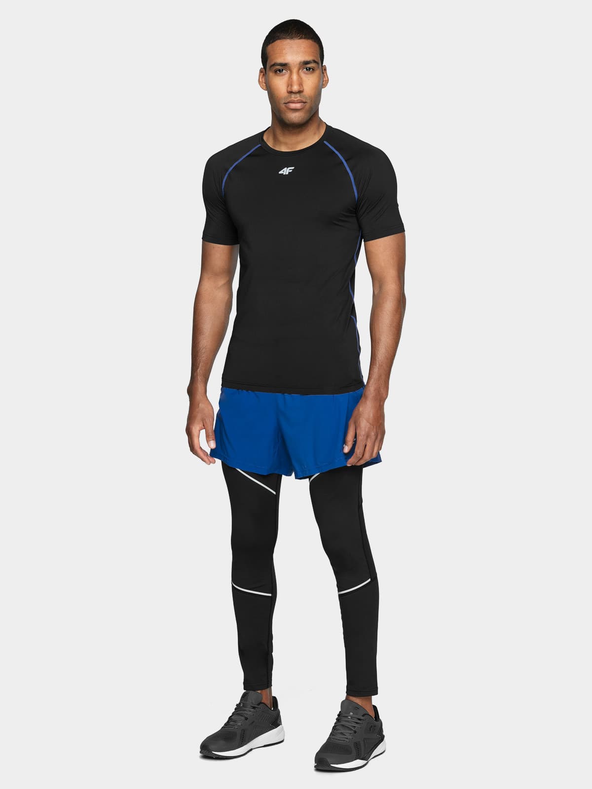 4F H4L21-SPMF010 DEEP BLACK Pánské legíny US M H4L21-SPMF010 DEEP BLACK - náhled 4