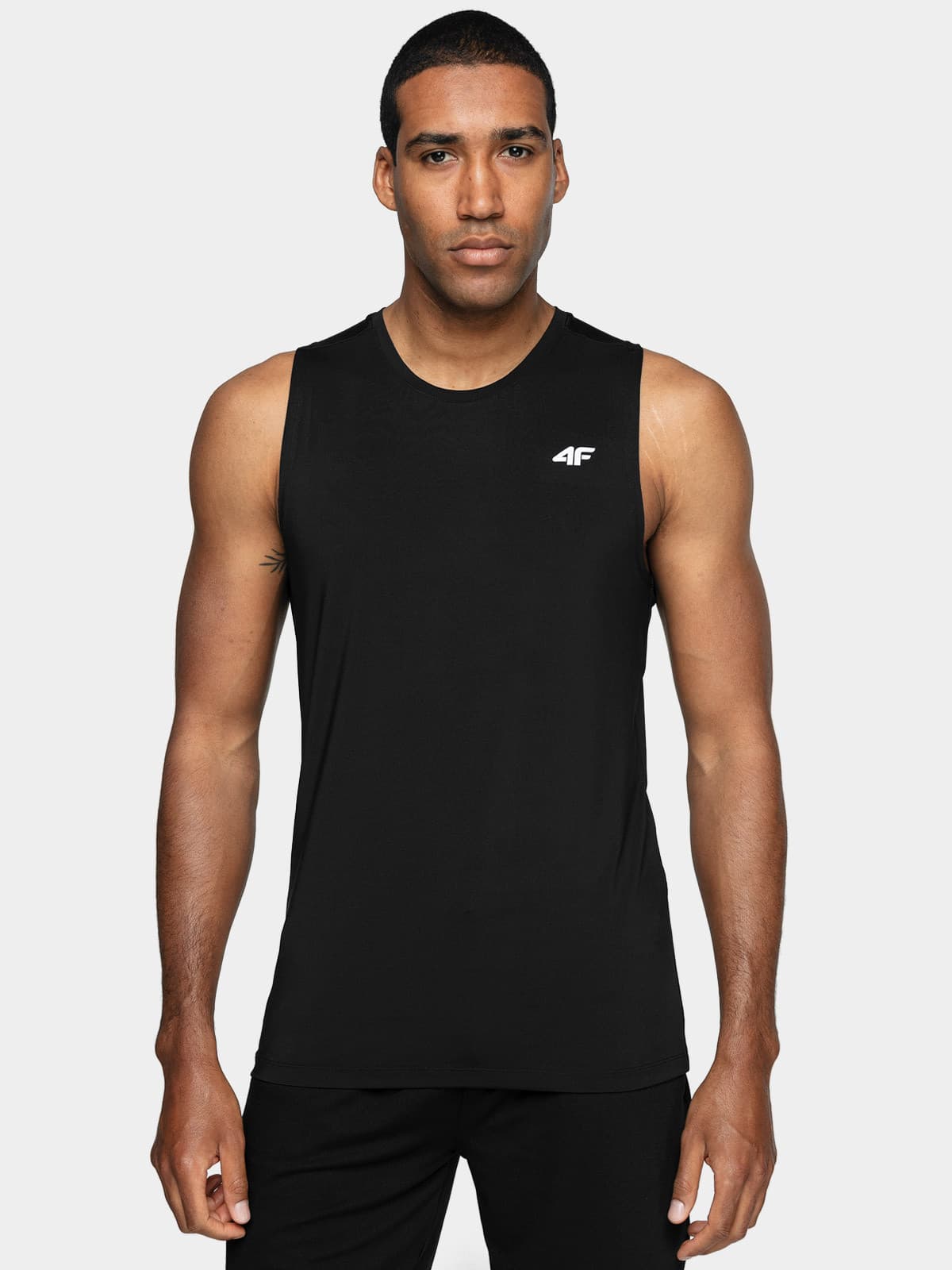 4F NOSH4-TSMF001 DEEP BLACK Pánské tílko US S NOSH4-TSMF001 DEEP BLACK - náhled 3