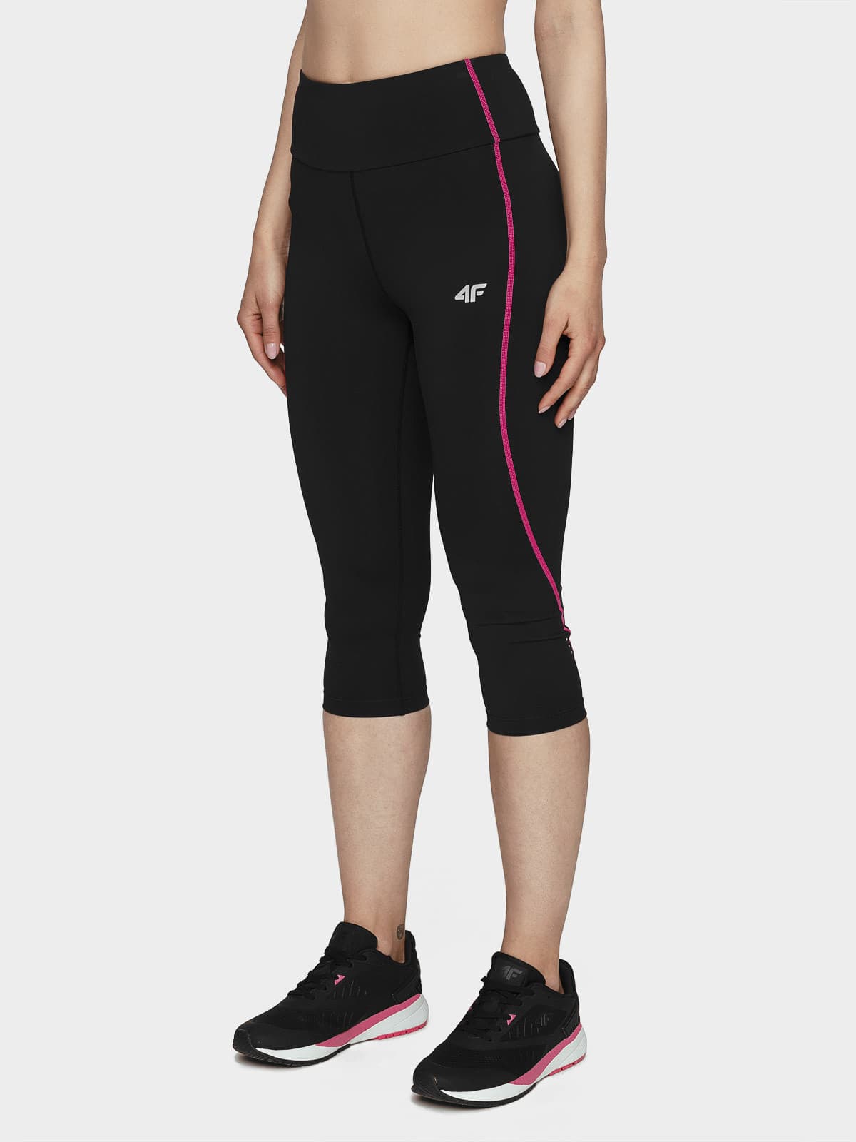 4F H4L21-SPDF010 DEEP BLACK Dámské 3/4 legíny US M H4L21-SPDF010 DEEP BLACK - náhled 3