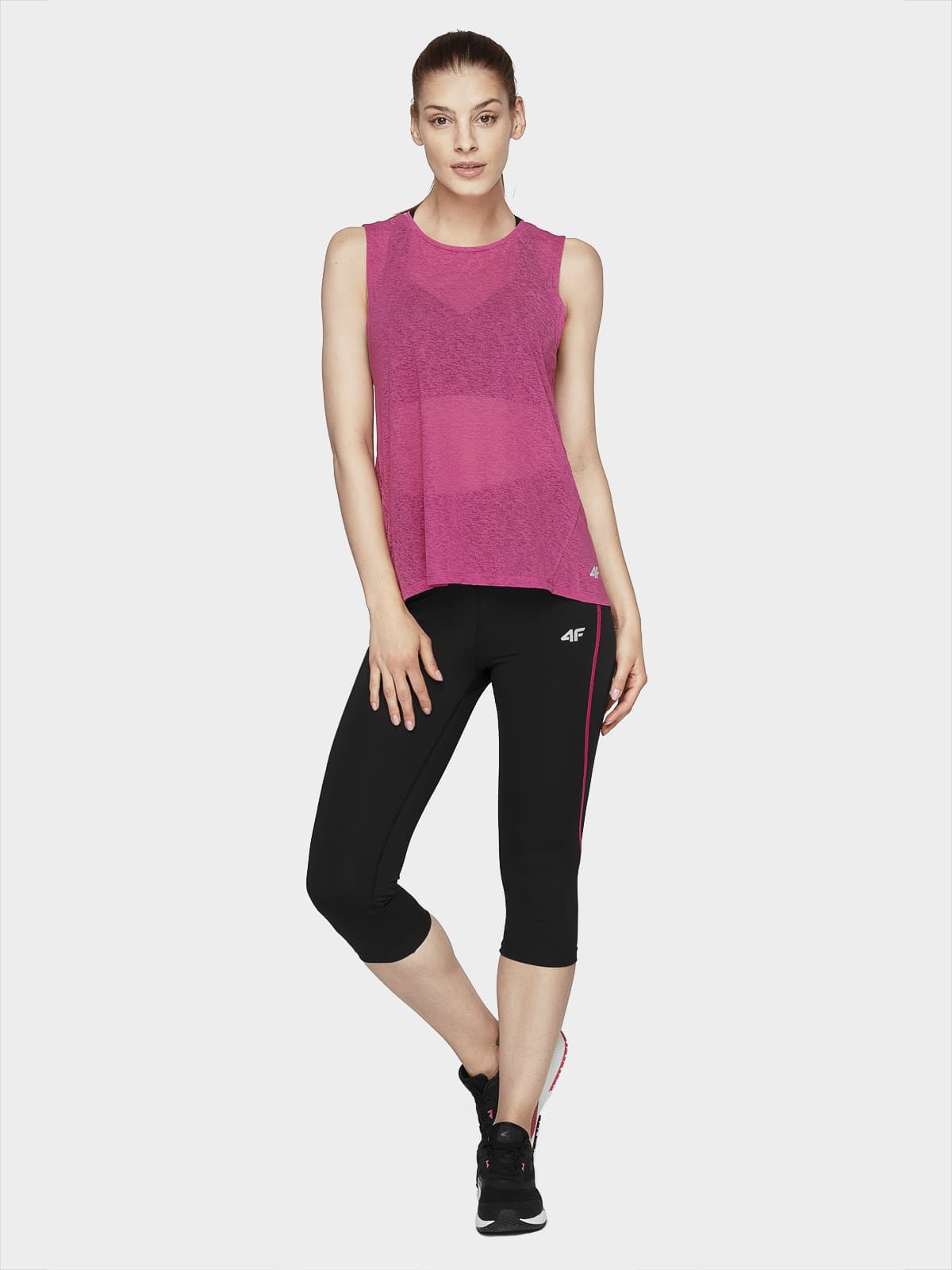 4F H4L21-TSDF024 HOT PINK Dámské tílko US L H4L21-TSDF024 HOT PINK - náhled 4