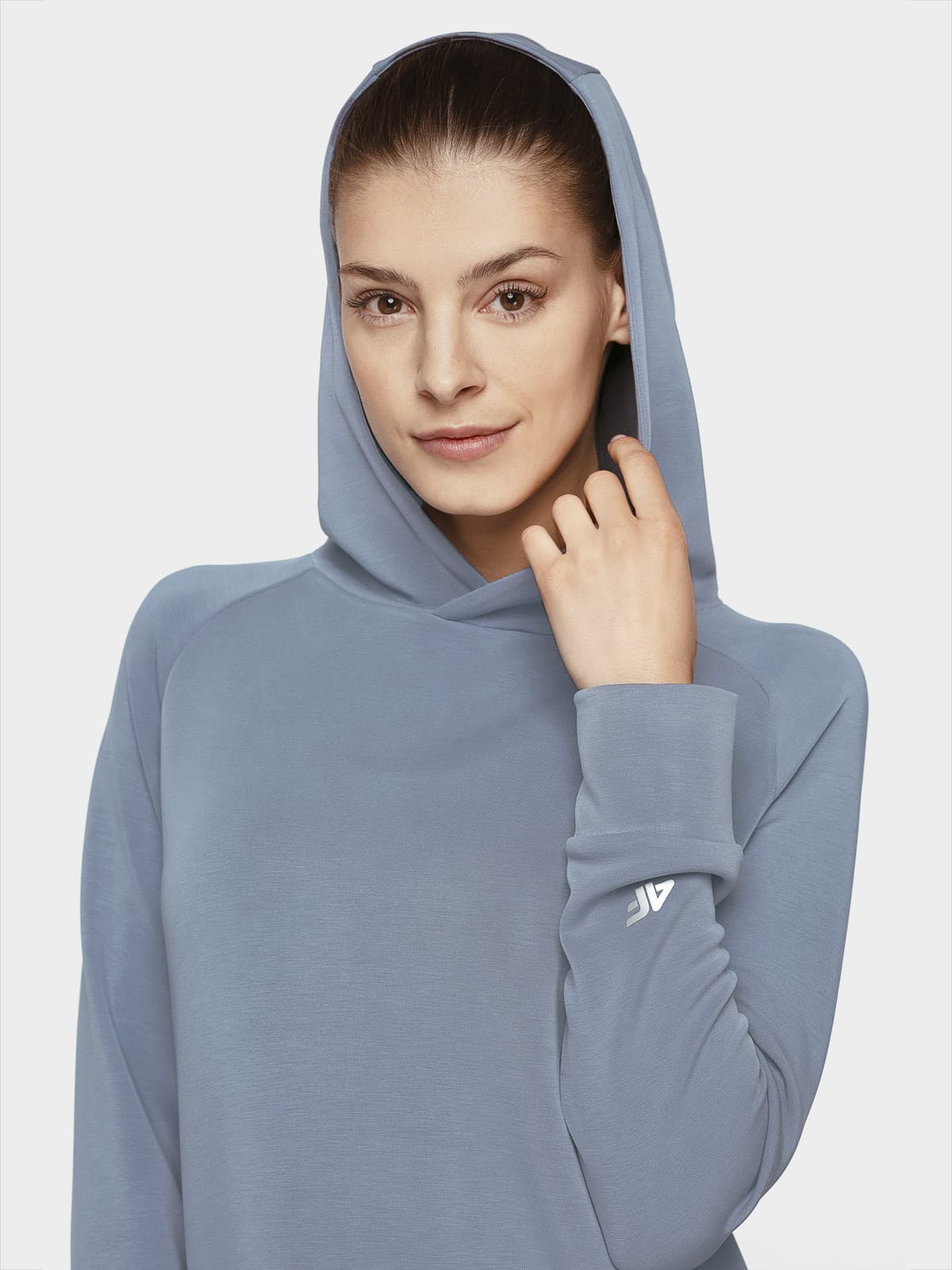4F H4L21-BLD017 DENIM Dámská mikina US L H4L21-BLD017 DENIM - náhled 5